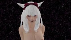 3d animated blender blue_eyes breast_focus breasts breasts_out catgirl final_fantasy final_fantasy_xiv gameplay_mechanics hypnosis miqo'te nekomimi opennsfwsp pov sound swaying_breasts tagme tail velvetsheetzva video white_hair