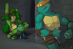 anal balls cum gay incest leonardo michelangelo penis raphael sneefee teenage_mutant_ninja_turtles turtle