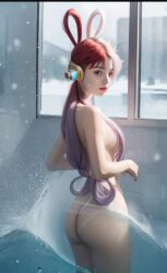 ai_generated female female_only marcopiecebo nude_female one_piece red_hair uta_(one_piece) white_hair