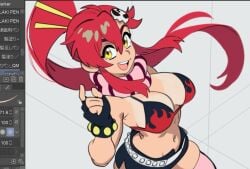 1girls big_breasts female motisma_1 tan_skin tengen_toppa_gurren_lagann wip yoko_littner