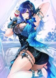 yelan (genshin impact) from genshin impact by yuki flourish