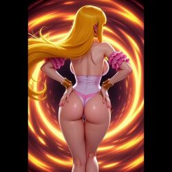 ai_generated big_ass big_breasts blonde_hair dancing elf jewelry tagme video yellow_eyes