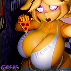 10_seconds 1girls 3d 3d_animation 8 animated animatronic anthro big_breasts blender chica_(cally3d) chica_(fnaf) chiku chiku_(cryptia) chiku_(cryptiacurves) chubby chubby_female fap_nights_at_frenni's fazclaire's_nightclub female female_only five_nights_at_freddy's fredina's_nightclub huge_breasts large_breasts no_sound pizza seductive shaking_breasts shorter_than_10_seconds solo sonivvnsfw tagme thick_thighs vhs_filter video wide_hips