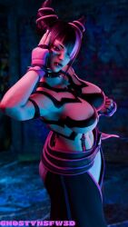 juri han from capcom by ghostynsfw3d