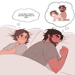 2boys 2d 2d_(artwork) anal anal_insertion anal_sex arcane arcane_jayce arcane_viktor ass ass_focus beard bearded bed bedroom bedroom_sex bigger_male bigger_penetrating_smaller black_hair blush brown_hair chibi closed_eyes clothed cuddling dark-skinned_male dark_hair dark_skin dialogue digital_media_(artwork) doggy_style doggy_style_position dream dreaming english_text fucking_good_and_hard fully_clothed funny gay gay_male gay_sex humor humor_porn implied_anal implied_penetration implied_sex jayce_talis league_of_legends legs light-skinned_male looking_pleasured loving_couple loving_it loving_sex male male/male male_focus male_only meme meme_reference moaning moaning_in_pleasure muscular muscular_male naked naked_male nude nude_male orgasm_face pale_skin penis romantic romantic_couple romantic_sex sex silly silly_face size_difference skinny_male sleep_sex sleeping sleeping_together sleepy smaller_male smaller_penetrated snuggling soft sweet thought_bubble twink viktor_(league_of_legends)