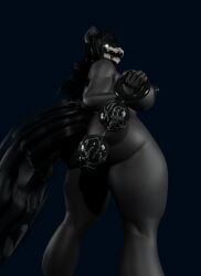 3d 3d_(artwork) absurd_res anal anal_bead_pull anal_beads anal_beads_in_ass anal_sex anthro ass black_body black_hair black_tail blender_(artwork) bone breasts digital_media_(artwork) female glowing glowing_eyes hair hi_res looking_at_viewer looking_back looking_back_at_viewer lube lube_on_sex_toy mal0 mal0_(species) malo nipples object_in_ass penetration scp-1471 scp-1471-a scp-1471-a_(scrag) scp_foundation sex_toy sex_toy_in_ass sex_toy_insertion sharp_teeth side_boob skull skull_head solo tail teeth teknotyk thick_thighs tongue tongue_out
