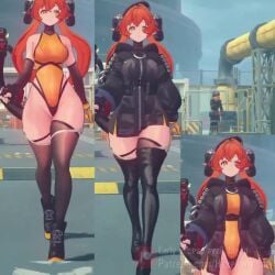 1girls 3d ass big_ass big_butt black_jacket breasts curvy fat_ass flowing_hair game_mod hazeker jiggle jiggle_physics jiggling_breasts leotard longer_than_10_seconds mechanical_tail mod modded no_sound orange_hair orange_leotard orphie_magnusson shorter_than_30_seconds smiling stockings tagme thick_thighs thighs video video_games voluptuous voluptuous_female walking walking_towards_viewer zenless_zone_zero