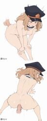 2d ai_generated anus ass balls bangs black_thighhighs blonde_hair blunt_bangs blush boku_no_hero_academia bottomless brown_eyes brown_hair camie_utsushimi cardigan closed_mouth comic comic_page dizzyarts double_bun english_text female_pubic_hair femboy feminine feminine_faced_male feminine_male feminization feminized_male flaccid foreskin from_below genderswap_(ftm) hair_bun hat light-skinned_male long_sleeves looking_at_viewer looking_down male male_focus male_only messy_hair motion_blur motion_lines multiple_males multiple_penises my_hero_academia navel neckwear otoko_no_ko penis pubic_hair rule_63 sailor_collar school_uniform sidelocks simple_background skindentation small_penis squiggle sweatdrop testicles text thighhighs thighs uncensored uncircumcised white_background yaoi