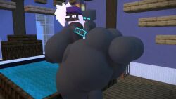 1boy 1girls 3d animated ass balls big_ass big_breasts big_penis black_body black_skin blue_eyes blue_penis breasts cock duo duo_focus enderman female female_penetrated hb_(hb_the_ender) hbtheender larger_female male male/female male_penetrating male_penetrating_female minecraft mp4 penis purple_eyes reupload smaller_male smile sound sound_effects tagme video white_hair zinnia_(stemingbunbun)
