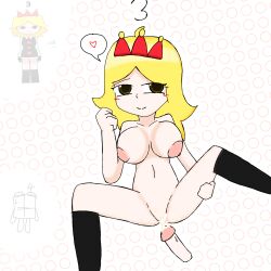 1girls breasts female four_(numberblocks) humanized jester_girl nude nude_female numberblocks three_(numberblocks) yellow_hair