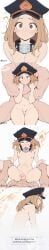 2d ai_generated balls bangs black_thighhighs blonde_hair blunt_bangs blush boku_no_hero_academia bottomless brown_eyes brown_hair camie_utsushimi cardigan closed_mouth comic comic_page dizzyarts double_bun duo english_text female_pubic_hair femboy feminine feminine_faced_male feminine_male feminization feminized_male flaccid foreskin from_below genderswap_(ftm) hair_bun hat light-skinned_male long_sleeves looking_at_viewer looking_down male male_focus male_only messy_hair motion_blur motion_lines multiple_males multiple_penises my_hero_academia navel neckwear otoko_no_ko penis pubic_hair rule_63 sailor_collar school_uniform sidelocks simple_background skindentation small_penis squiggle sweatdrop testicles text thighhighs thighs uncensored uncircumcised white_background yaoi