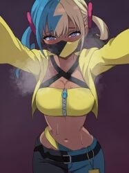1girls canary_(pokemon) ingxerl mask pokemon steam