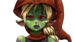 blonde_hair goblin goblin_futanari green_skin red_eyes selkie_(tales_of_androgyny)