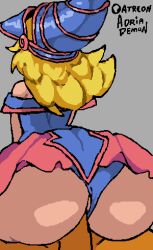 1girls 2d 2d_animation adriademon alternate_version_at_paywall animated animated_gif artist_name ass blank_background blonde-haired_female blonde_female blonde_hair blonde_hair_female cowgirl_position dark_magician_girl female gif gray_background huge_areolae loop looping_animation magician_hat male panties_aside patreon penetration penis penis_in_pussy pussy riding_penis sex skirt unseen_face unseen_female_face vaginal_penetration vaginal_sex yu-gi-oh!