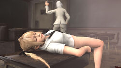 3d blonde_hair christie_(doa) climax dead_or_alive kihum marie_rose necktie school_uniform tecmo white_hair