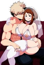 ai_generated artist_name artist_request katsuki_bakugou middle_finger my_hero_academia ochako_uraraka tagme