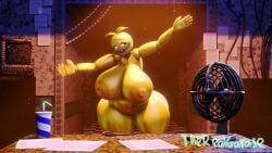 1girls 3d 3d_animation animated areolae ass big_ass big_breasts breasts completely_nude completely_nude_female dancing female female_only five_nights_at_freddy's five_nights_at_freddy's_2 garasesweep music naked naked_female nipples nude nude_female office pussy solo solo_female sound table tagme toy_chica_(cyanu) toy_chica_(fnaf) video