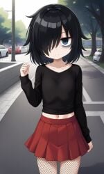 ai_generated flat_chest kuroki_tomoko public watashi_ga_motenai_no_wa_dou_kangaetemo_omaera_ga_warui!