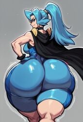 ai_generated big_ass big_breasts clair_(pokemon) gigantic_ass gvukub huge_ass nintendo pokemon thick_thighs walking wide_hips wobbling_ass