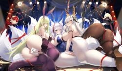 2animals 3girls azur_lane breasts fritz_rumey_(azur_lane) fritz_rumey_(schwarzes_kaninchen)_(azur_lane) gainoob iron_blood_(azur_lane) light-skinned_female light_skin manjuu_(azur_lane) napoli_(azur_lane) napoli_(dreamy_night)_(azur_lane) sakura_empire_(azur_lane) sardegna_empire_(azur_lane) shinano_(azur_lane) shinano_(visions_of_fantasy)_(azur_lane) source_request