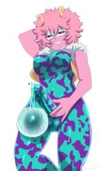 1futa 2022 absurd_res ashido_mina avocado_(sushi_kinky) black_sclera bodysuit clothing commission condom_suit cum digital_media_(artwork) dominant dominant_intersex futanari hair herm hero_outfit_(mha) hi_res horn human intersex latex latex_bodysuit latex_clothing latex_skinsuit mammal mask mina_ashido my_hero_academia orgasm pink_body pink_hair pink_skin shounen_jump simple_background skinsuit smug smug_face solo solo_futa tight_clothing wearing_mask white_background yellow_eyes