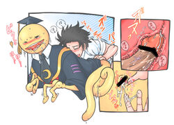 2boys anal anus assassination_classroom blush erection fingering interspecies karasuma_tadaomi koro-sensei male_only multiple_boys penetration penis sex student tagme teacher yaoi