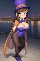 1girls a_hat_in_time aged_up ai_generated ass big_ass big_breasts blue_eyes brown_hair cape civitai detached_collar female female_focus female_only hat_adult hat_kid high_heels hornyboobstard huge_ass huge_breasts large_ass large_breasts leotard light-skinned_female light_skin long_hair looking_at_viewer magician_hat more_at_source oppai pantyhose purple_leotard selfie selfie_pose skindentation sole_female tagme tights voluptuous voluptuous_female