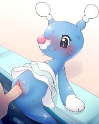 4:5 blue_body blush brionne duo female female_feral feral feral_penetrated generation_7_pokemon genitals hi_res human human_on_feral human_penetrating human_penetrating_female human_penetrating_feral humanoid_genitalia humanoid_penis interspecies leaning leaning_backward licking licking_lips male male_human mammal nintendo penetration penile penile_penetration penis penis_in_pussy pokemon pokemon_(species) pokephilia pussy sakaeguchi_okarina sex swimming_pool tongue vaginal_penetration vaginal_penetration zoophilia