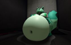 anthro breasts fashui_(kaiju_paradise) feizao_(kaiju_paradise) female furry inflation kaiju_paradise lactating pregnant pregnant_belly pregnant_female ravenuwu roblox self_upload water_break