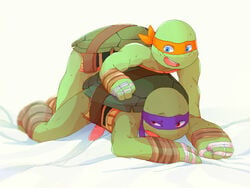 123autumn anal anal_sex anthro brothers donatello duo incest male michelangelo penetration penis reptile scalie sibling teenage_mutant_ninja_turtles turtle yaoi