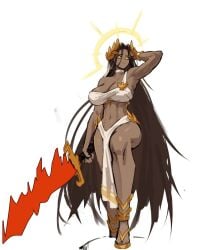 1girls ass big_ass big_breasts big_butt big_thighs breasts female god-emperor_of_mankind tagme thighs warhammer_(franchise) warhammer_40k