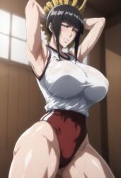 1girls 1milf ai_generated armpits big_ass big_breasts big_butt big_hips black_hair bleach cum curvy_figure female female_only hand_behind_head hime_cut huge_breasts kikia1 large_breasts milf patreon pussy red_clothing red_underwear ripped_clothing ripped_pants sexy shutara_senjumaru sleeveless sleeveless_shirt solo tagme tagme_(artist) thick_thighs white_clothing white_shirt wide_hips