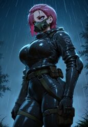 ai_generated ent90 female latex_suit military_uniform red_eyes s.t.a.l.k.e.r.