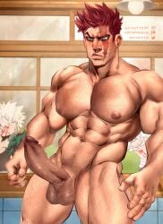 4boys abs arm_hair awe balls bara beard_stubble beefy biceps big_areola big_balls big_breasts big_hands big_nipples big_penis blank_eyes bleeding blonde_hair blood blood_from_nose blood_on_chin blood_on_face blood_on_mouth blue_eyes blush boku_no_hero_academia burn_scar ceiling_light chest_hair completely_nude covered_face dark_penis endeavor_(boku_no_hero_academia) endeavor_(my_hero_academia) enji_todoroki erect_nipples erection eyelashes fingernails foreskin_folds frown funny_face gay green_hair hairy happy_trail hi_res huge_cock hunk indoor_nudity indoors instagram_username izuku_midoriya katsuki_bakugou leg_hair lips long_penis looking_at_another looking_at_penis looking_down male male_breasts male_only manly mature_male medium_hair muscles muscular muscular_arms muscular_legs muscular_male muscular_thighs my_hero_academia natsuo_todoroki navel nosebleed oppai patreon_username pecs pointy_nose pubic_hair red_hair sanpaku scar scar_on_face shocked short_hair six_pack small_pupils solo solo_focus soynutts standing thick_arms thick_penis tough_guy twitter_username uncensored v-line v-shaped_eyebrows veiny_penis wide_eyed window yaoi