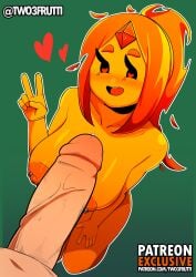 adventure_time cartoon_network completely_nude completely_nude_female curvaceous curvy female flame_princess huge_breasts nude nude_female two3frutti voluptuous