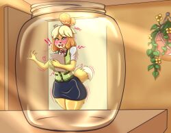 animal_crossing big_ass big_breasts big_butt big_hips bigboobs bigbreasts blush blushing_female blushing_profusely cum_jar cum_jar_(meme) cumjar cute cute_expression cute_face cute_girl dog_girl dress fanart female female_focus furry furry_female furry_only furry_tail girl isabelle_(animal_crossing) kawaii nerdy_female nervous_expression nervous_female nintendo nintendo_switch open_eyes secretary secretary_outfit shy skirt taqo thick thick_ass thick_butt thick_hips thick_legs thick_tail thick_thighs