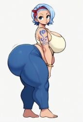 ai_generated big_ass big_breasts chubby gvukub huge_ass huge_breasts nojiko one_piece thick_thighs