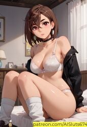 ai_generated ai_sluts ayase_momo dandadan high_socks sole_female underwear