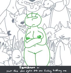 2016 ambiguous_gender anon anthro breasts buckteeth canine clothed clothing disney english_text fangs female frown group human lagomorph large_breasts male mammal naughty_face nipples nude open_mouth panting pig porcine pussy rabbit slightly_chubby suggestive sweat teeth text the_weaver thick_thighs wolf zootopia