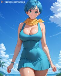 1girls ai_assisted ai_generated bulma_briefs coug cougwe dragon_ball dragon_ball_super stable_diffusion tagme