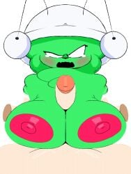 1boy 1boy1girl 1girls angry angry_expression angry_face animated animated_gif annoyed annoyed_expression antennae anthro bawp_(uldd) beat_banger black_eyes black_nose blush breasts ditto_(uldd) erect_nipples female female_focus garfieldreal12 gif green_body green_fur green_hair green_skin hands_on_breasts looking_at_viewer male_pov naked naked_female nipples open_mouth pov red_nipples rule_63 small_nose squeezing squeezing_breast squeezing_breasts squeezing_breasts_together titjob touching_breast transparent_background uldd white_hat