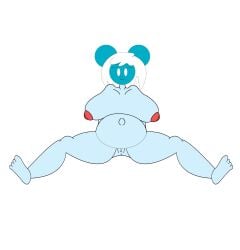 absurd_res anal big_breasts blue-skinned_female fanmade five_nights_at_treasure_island five_nights_in_anime fnati fnia mickey_mouse minnie_mouse photo-negative_mickey pregnant public_domain pussy spread_legs