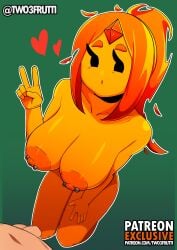 adventure_time cartoon_network completely_nude completely_nude_female curvaceous curvy female flame_princess huge_breasts nude nude_female two3frutti voluptuous