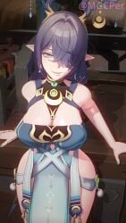 1futa animated big_ass big_breasts boobs_out braless breasts erection futa_only futanari genshin_impact hand_on_table horns jiggling_breasts lauma_(genshin_impact) light-skinned_futa looking_at_viewer mgcper nipples no_bra partially_clothed penis removing_clothing revealing_breasts shaking_breasts solo solo_focus solo_futa standing tagme tits_out undressing video white_skin wide_hips