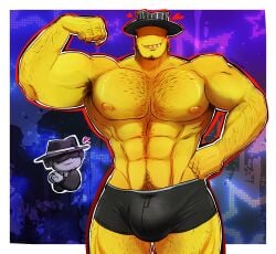 2boys bara bulge bulge_in_underwear chance chance_(forsaken) doublefedora dream_game fedora forsaken forsaken_(roblox) gay mafioso mafioso_(dream_game) mafioso_(forsaken) male/male male_only roblox roblox_game robloxian shirtless shirtless_(male) shirtless_male underwear underwear_only yaoi yellow_skin