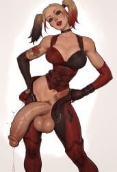 1futa ai_generated balls batman:_arkham_city batman_(series) big_balls big_breasts big_penis blonde_hair breasts civitai dc_comics futa_only futanari futazealot harley_quinn harley_quinn_(arkham) harley_quinn_(arkham_city) huge_cock penis precum rocksteady_studios solo twintails veiny_penis