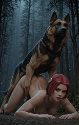 ai_generated animated audio beastiality bloodrayne canine canine_on_human canine_penis doggy_style female_penetrated feral_on_female interspecies moaning moaning_female moaning_in_pleasure noviceai outdoors tagme video