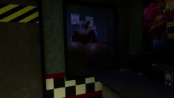 3d animated big_ass big_breasts bimbo five_nights_at_freddy's fnaf1_location freddy_(disembowell) freddy_(fnaf) fredina hyper_ass hyper_breasts looking_at_viewer solo tagme teasing twerking video vrchat
