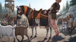 <3 2026 after_sex ai_generated animal_genitalia animal_pussy anthro armor backlighting blue_eyes blurred_background bodily_fluids body_hair bottomless bovid bracers breasts camp caprine caprine_pussy casual_sex clothed clothed_sex clothing cloven_hooves cum cum_drip cum_in_pussy cum_inside cum_on_ground depth_of_field detailed_background director_name dominant dripping duo_focus equid equine equine_genitalia equine_pussy evergreen_tree exhibitionism eyelashes fantasy felid feline female female_anthro female_feral fenn_(midria) feral feral_(midria) feral_penetrated feylinn_(midria) from_behind_position genital_fluids genitals goat group hand_on_side hi_res hooves human human_on_feral human_penetrating human_penetrating_feral impact_lines interspecies larger_female larger_penetrated leg_hair light lighting lynx male male/female male_human male_human/female_feral male_on_feral mammal medieval medieval_clothing morning motion_lines mount/rider_relations murid murine nipples parallel_sex penetration penile penile_penetration penis penis_in_pussy pine_tree plant public public_sex pussy quadruped rat relaxing rim_light rodent saddle sex sitting size_difference small_dom_big_sub smaller_male smoking_pipe submissive tagme tassels teats tent terraraptor tree udders vaginal vaginal_penetration voyeur watchtower world_of_midria zebra