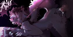 animal_genitalia animal_penis anthro big_butt big_penis bodily_fluids butt canid canine canine_genitalia canine_penis canis collar cum cum_in_mouth cum_inside cumming_on_face cumshot dark domestic_dog duo ear_piercing ejaculation female feminine first_person_view free_use gaming genital_fluids genitals hi_res hoe knot knotted_penis leash lights lips_piercing male male/female mammal molokoo17 night penetration penis piercing playing playing_video_game saliva sex size_difference tongue tongue_out tools vaginal vaginal_penetration wet